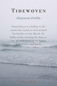 Misty gray coastline image for Pinterest