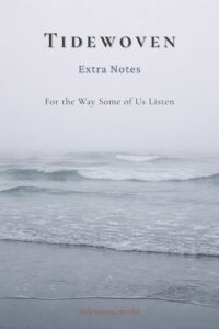 Misty gray coastline image for Pinterest