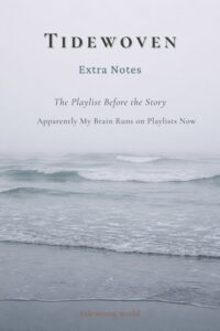 Misty gray coastline image for Pinterest