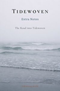 Misty gray coastline image for Pinterest