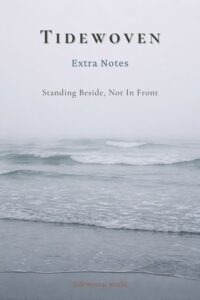 Misty gray coastline image for Pinterest