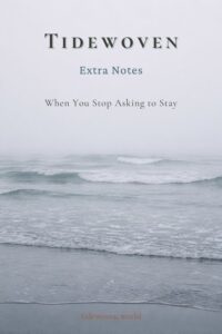 Misty gray coastline image for Pinterest